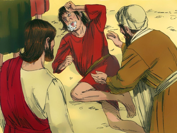 Jesus Heals a Man with an Evil Spirit