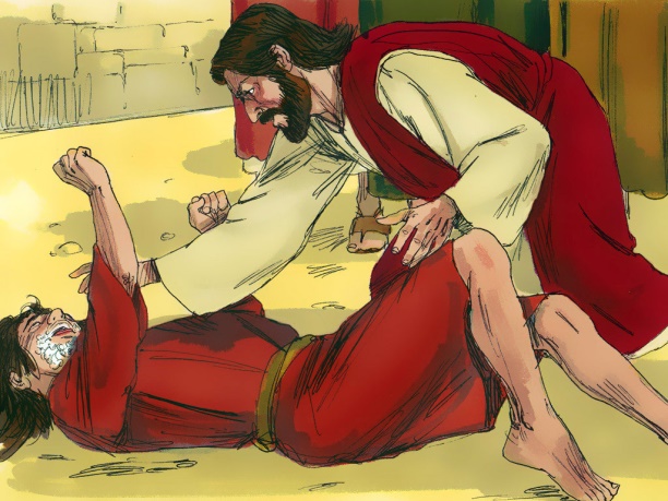 Jesus Heals a Man with an Evil Spirit