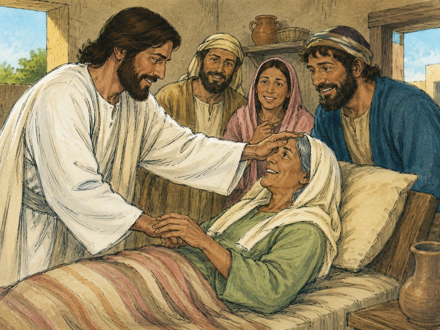 Jesus Heals Peter’s Mother-in-Law