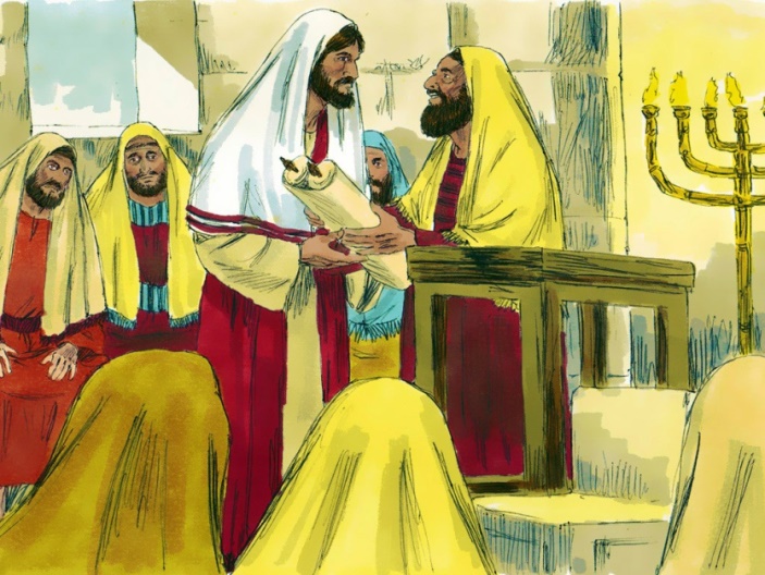 Jesus Reads the Scriptures in the Synagogue
